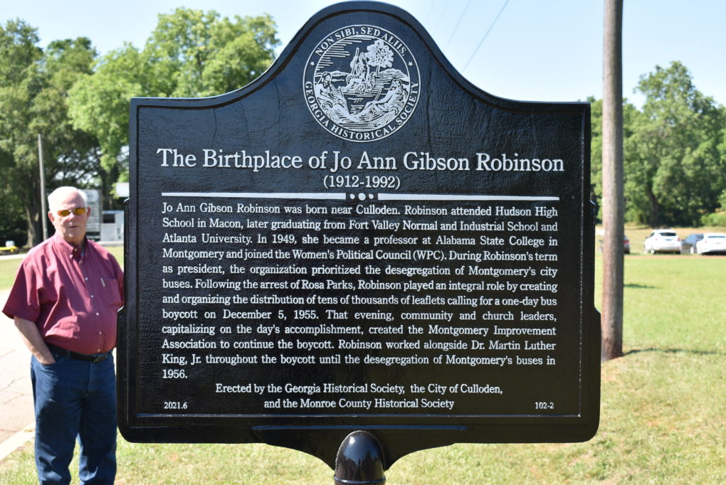 Historical Marker Erected in Culloden to Honor Civil Rights Hero